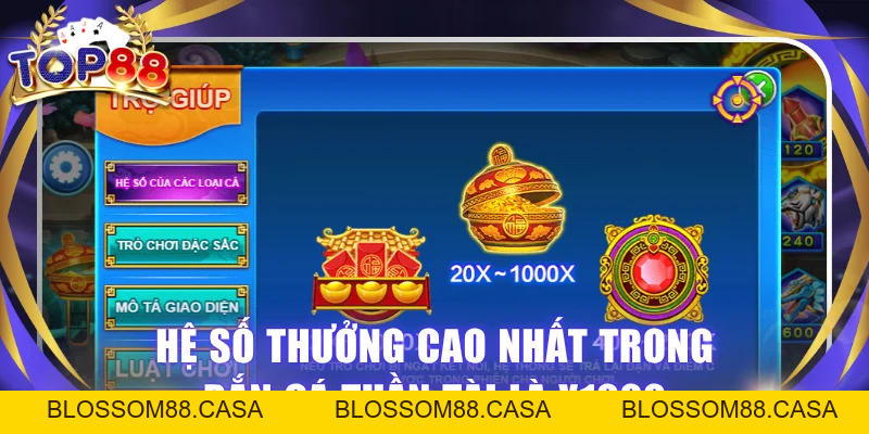 Bắn Cá Thần Tài TOP88 - Chinh Phục Bàn Săn Chỉ Từ 0.3