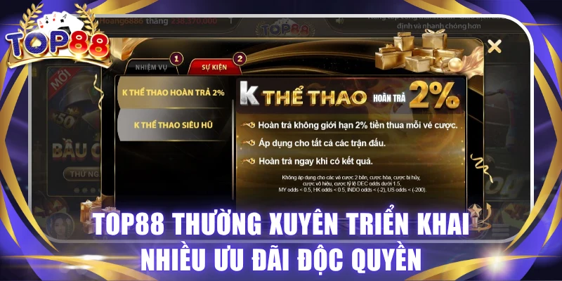 Thể Thao TOP88 - Thỏa Mãn Đam Mê Với Hơn 400 Sự Kiện